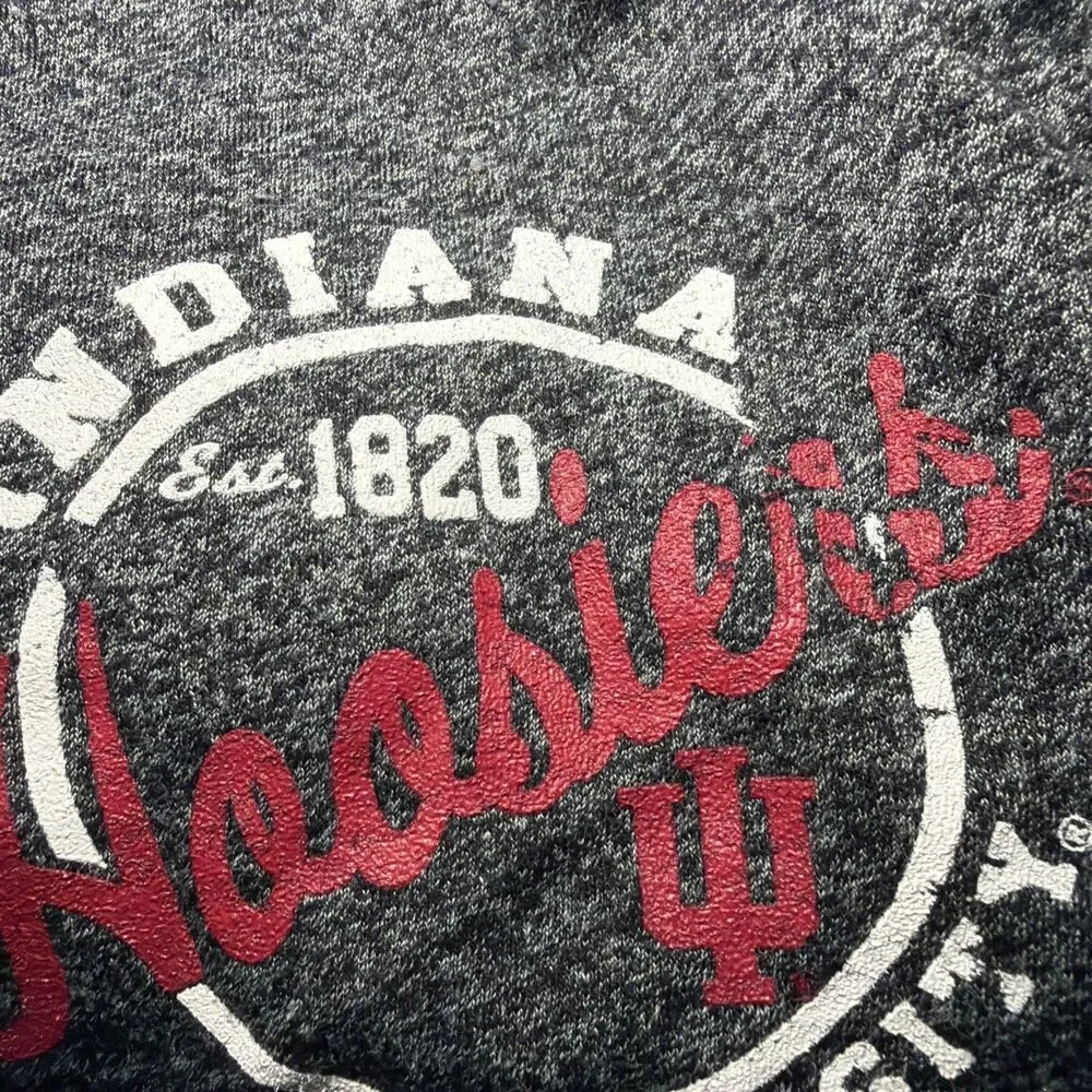 Girls Gray Sleep Shorts XL (14) IU Indiana University‎ Hoosiers